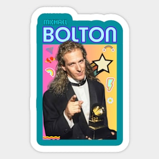 michael bolton  quotes art 90s style retro vintage 70s Sticker